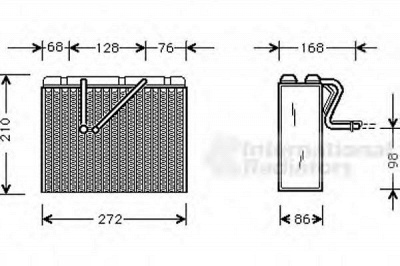 VAN WEZEL 3700v301 -  Испаритель, кондиционер